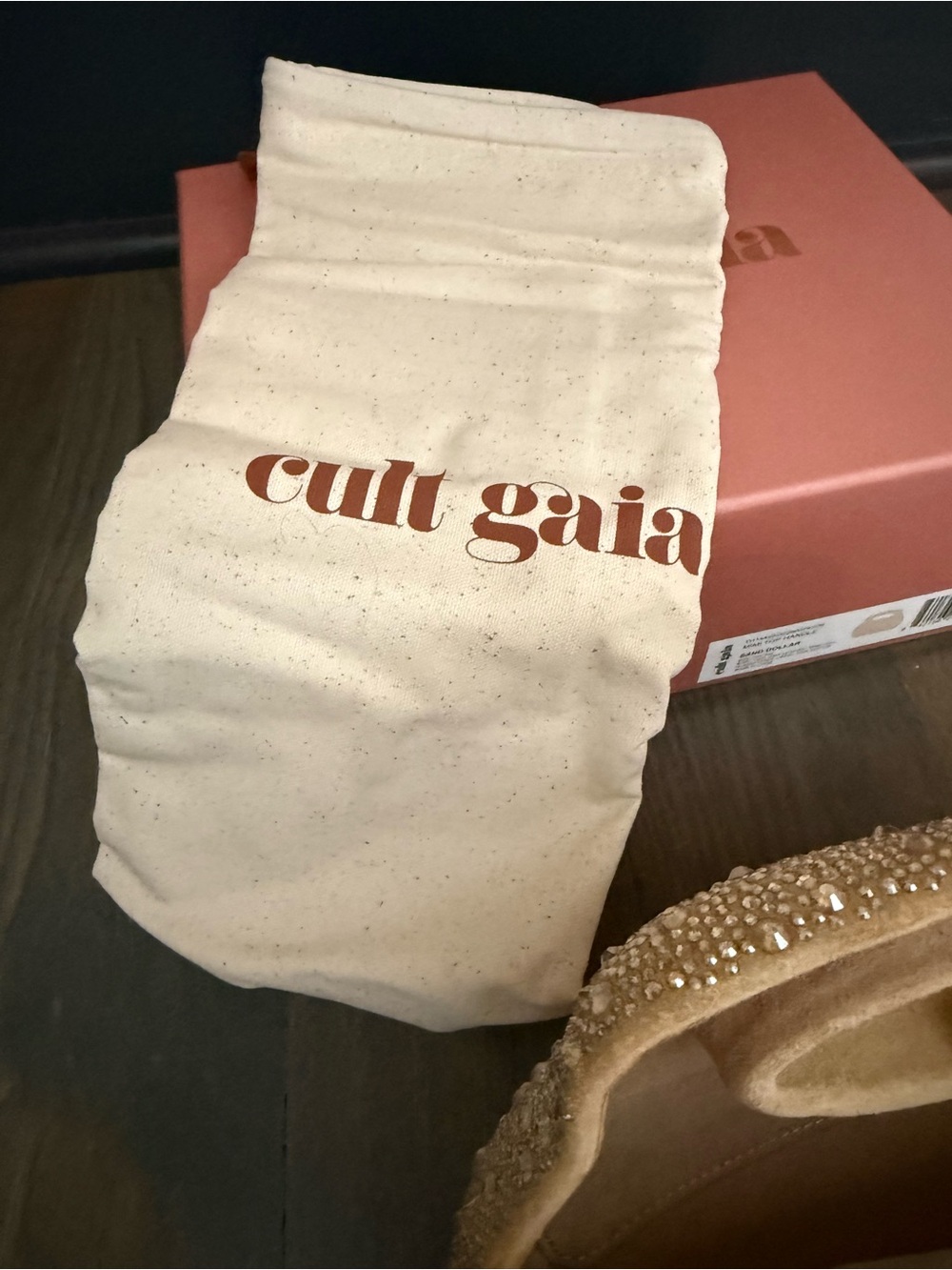Cult Gaia Mimi Crystal Embellished Leather Bag NEW w plastic on, dustbag and box - Picture 6 of 10